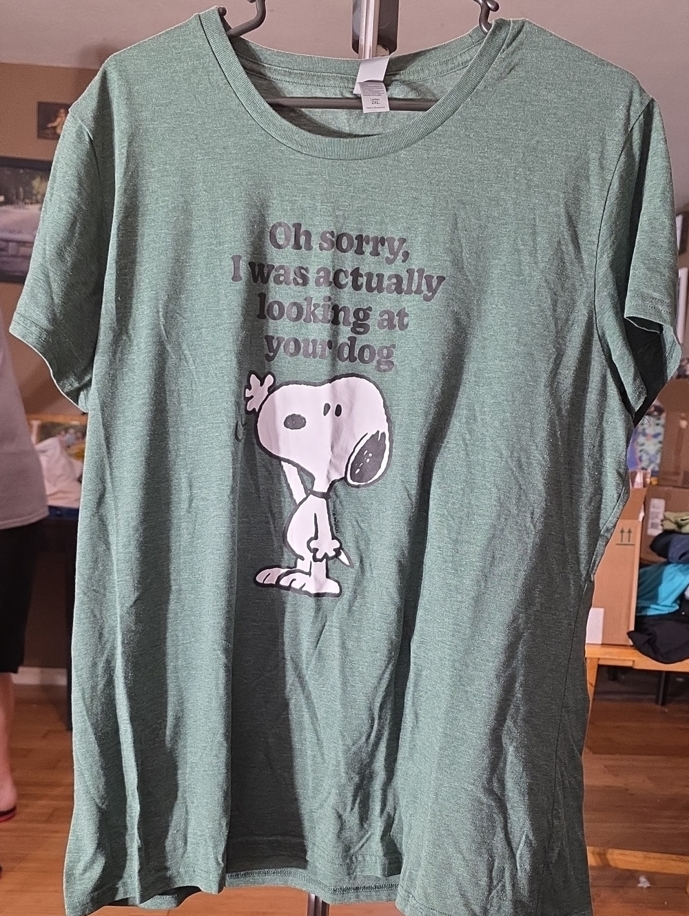 Kohl's Green Peanuts Snoopy Graphic Tee